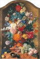 Flowers in a Terracotta Vase Jan van Huysum